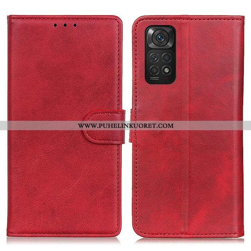 Flip Case Xiaomi Redmi Note 11 / 11S Retro Mattanahkaefekti