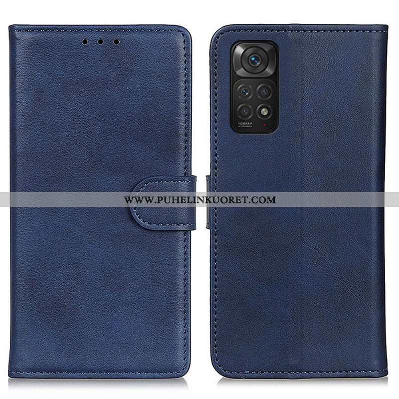 Flip Case Xiaomi Redmi Note 11 / 11S Retro Mattanahkaefekti