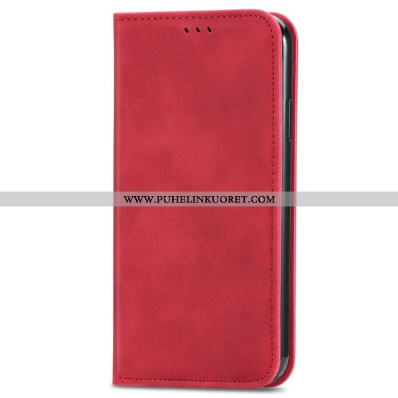 Puhelinkuoret Xiaomi Redmi Note 11 / 11S Kotelot Flip Vintage Nahkaefekti