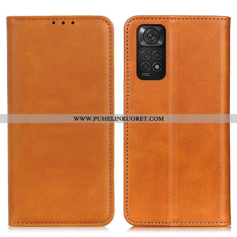 Puhelinkuoret Xiaomi Redmi Note 11 / 11S Kotelot Flip Elegance Haljattu Nahka