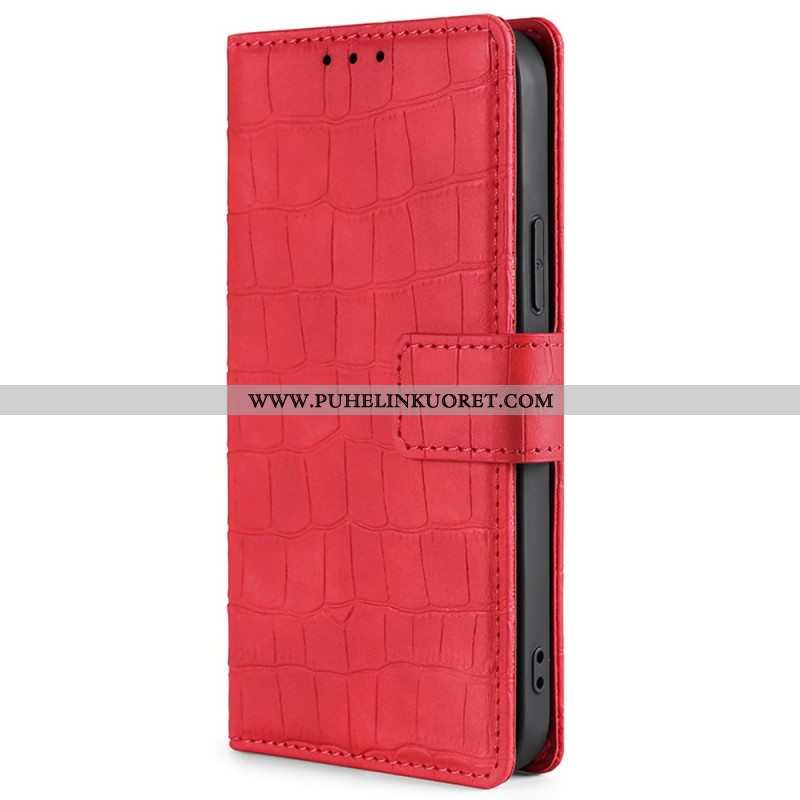 Flip Case Xiaomi Redmi Note 11 Pro / 11 Pro 5G Ihokosketuskrokotiili