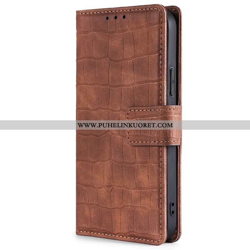 Flip Case Xiaomi Redmi Note 11 Pro / 11 Pro 5G Ihokosketuskrokotiili