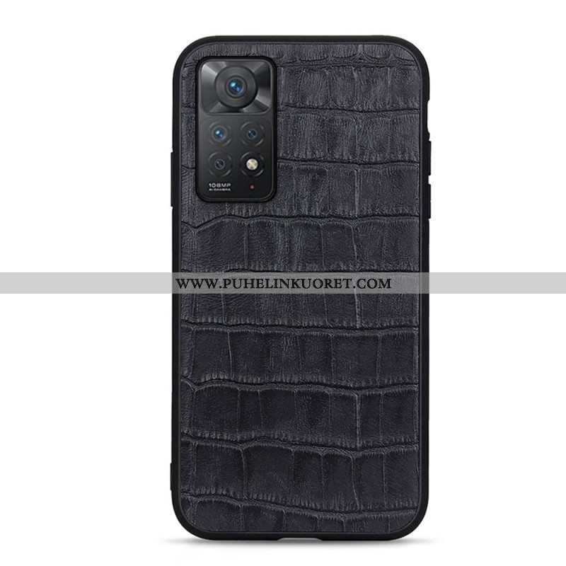 Kuori Xiaomi Redmi Note 11 Pro / 11 Pro 5G Aito Crocodile Texture -nahka