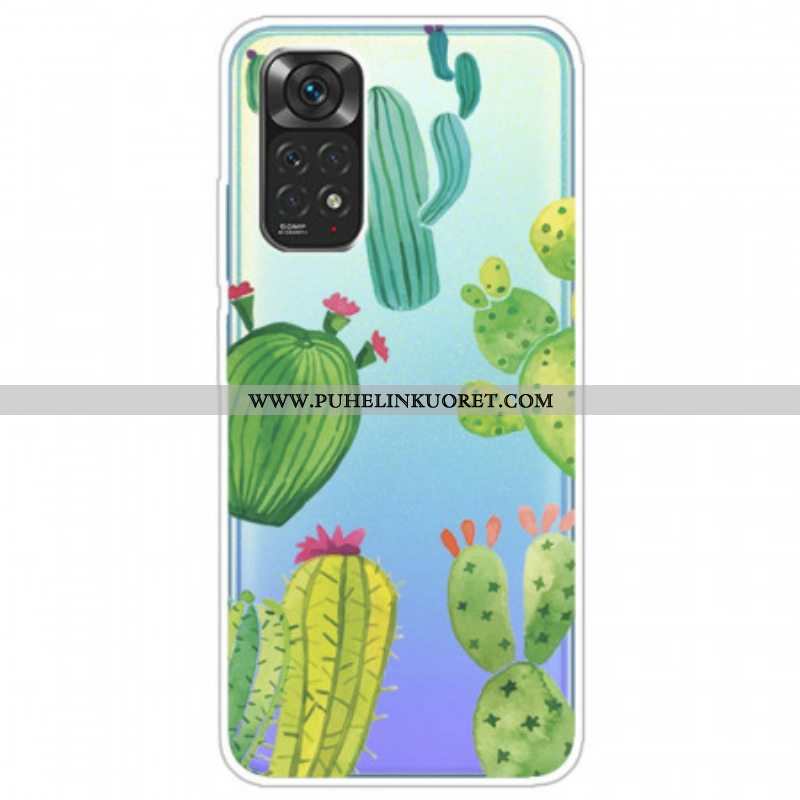 Case Xiaomi Redmi Note 11 Pro / 11 Pro 5G Akvarelli Kaktukset