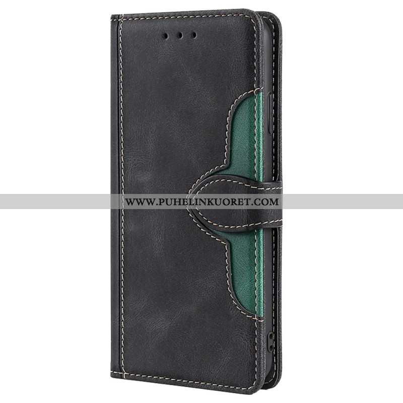 Flip Case Xiaomi Redmi Note 11 Pro / 11 Pro 5G Keinonahka Bicolor Tyylikäs