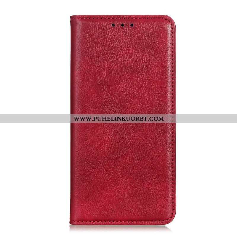 Puhelinkuoret Xiaomi Redmi Note 11 Pro / 11 Pro 5G Kotelot Flip Litchi Haljattu Nahka