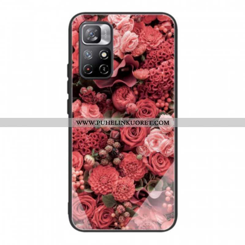 Kuori Xiaomi Redmi Note 11 Pro Plus 5G Rose Flowers Karkaistu Lasi