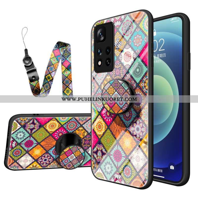 Kuori Xiaomi Redmi Note 11 Pro Plus 5G Patchwork Magneettipidike