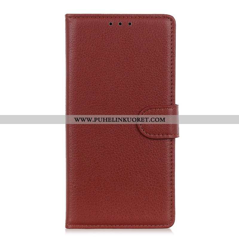 Flip Case Xiaomi Redmi Note 11 Pro Plus 5G Perinteinen Litsi-nahka