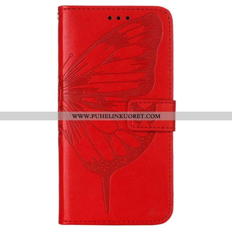 Flip Case Xiaomi Redmi Note 11 Pro Plus 5G Butterfly Design Kaulanauhalla