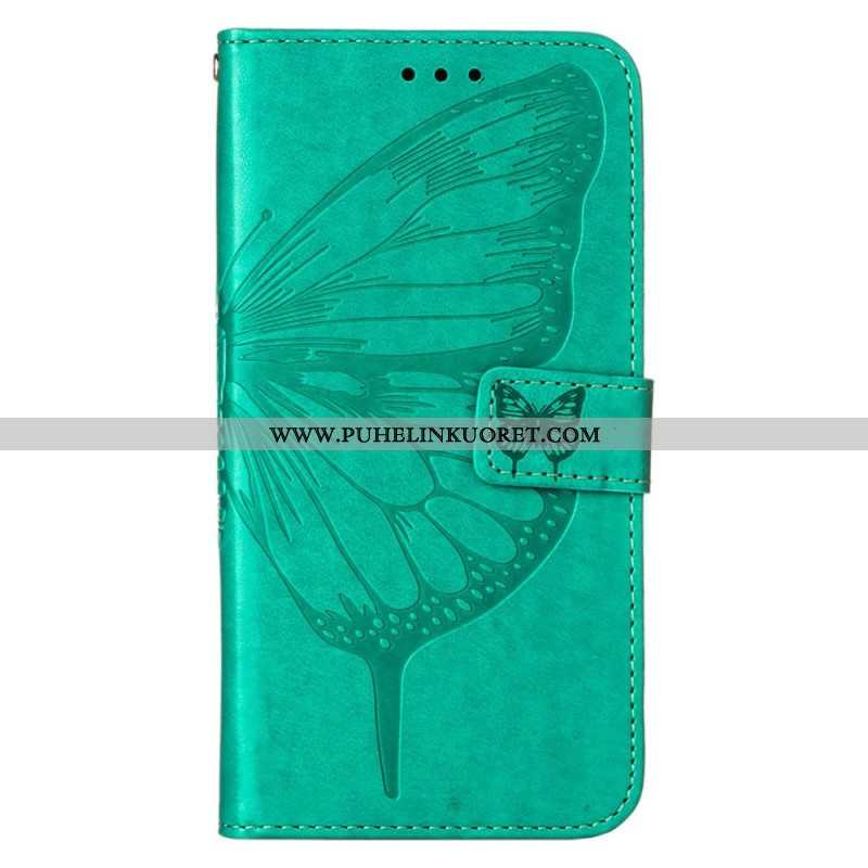 Flip Case Xiaomi Redmi Note 11 Pro Plus 5G Butterfly Design Kaulanauhalla