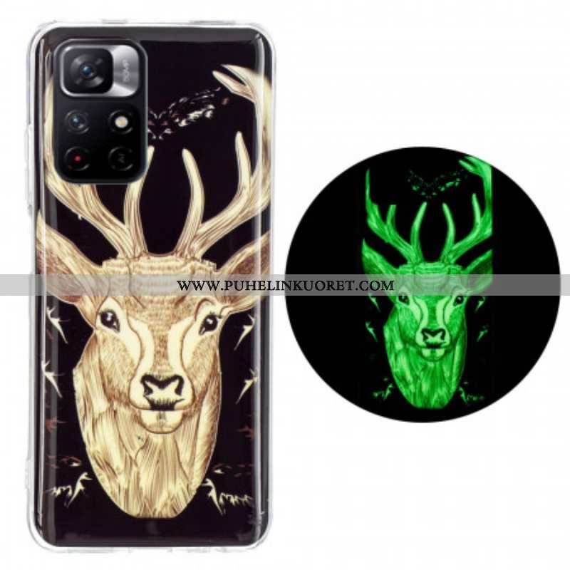 Kuori Xiaomi Redmi Note 11 Pro Plus 5G Fluoresoiva Majestic Deer