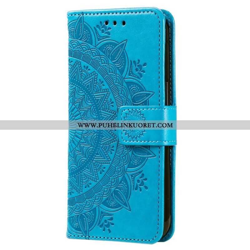 Kotelot Xiaomi Redmi Note 12 4G Mandala-aurinko Kaulanauhalla