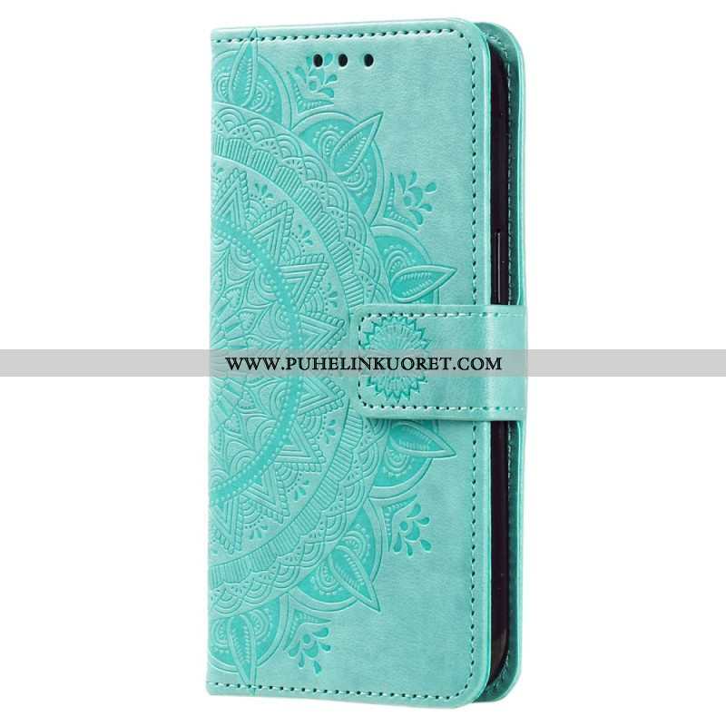 Kotelot Xiaomi Redmi Note 12 4G Mandala-aurinko Kaulanauhalla