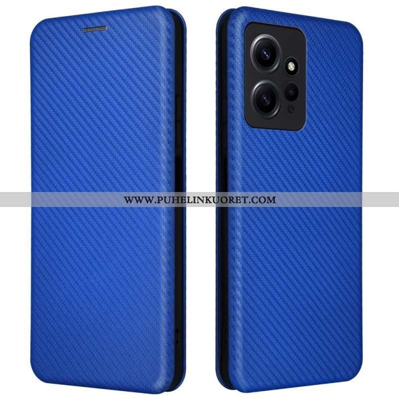 Puhelinkuoret Xiaomi Redmi Note 12 4G Kotelot Flip Hiilikuitu