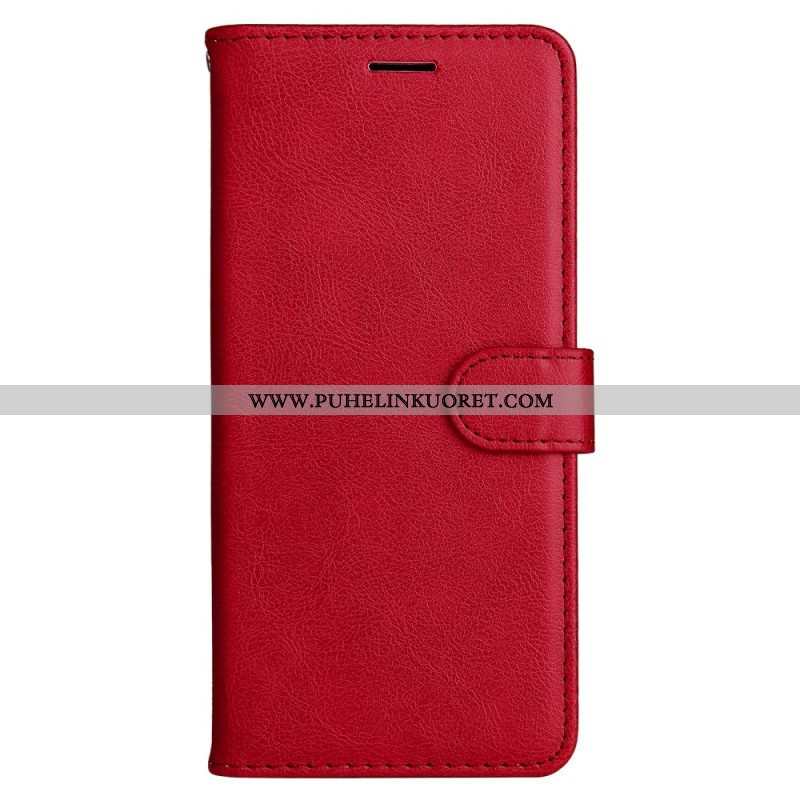 Flip Case Xiaomi Redmi Note 12 5G Suojaketju Kuori Tavallinen Hihnalla