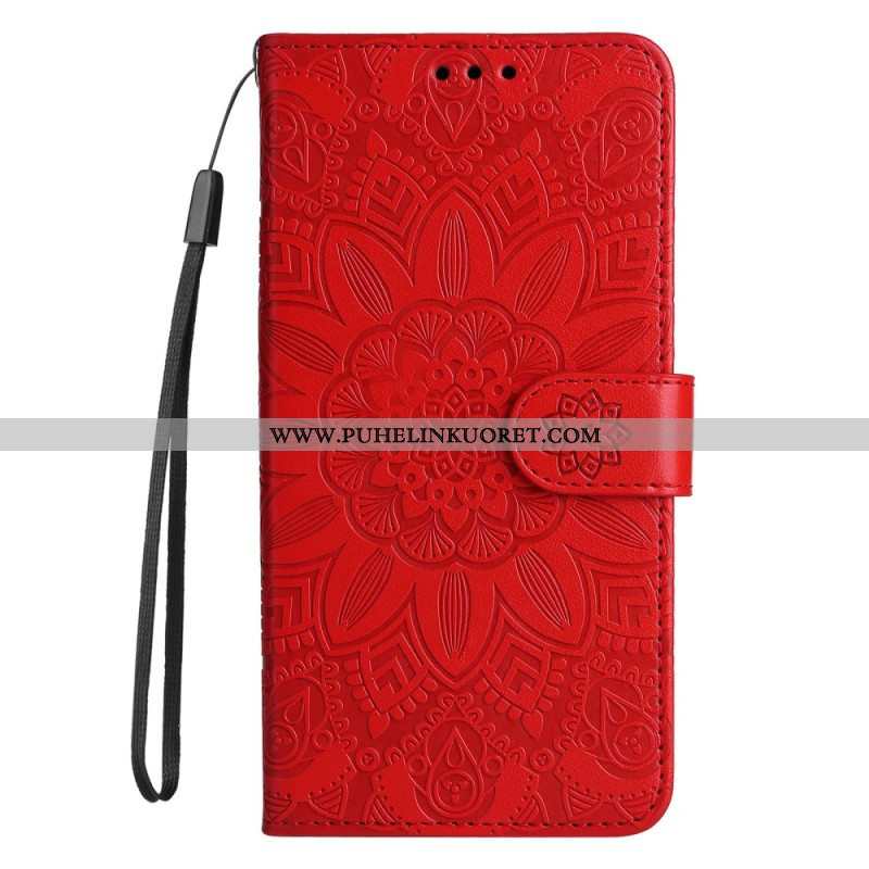 Kotelot Xiaomi Redmi Note 12 Pro Plus Suojaketju Kuori Mandala-koriste Hihnalla