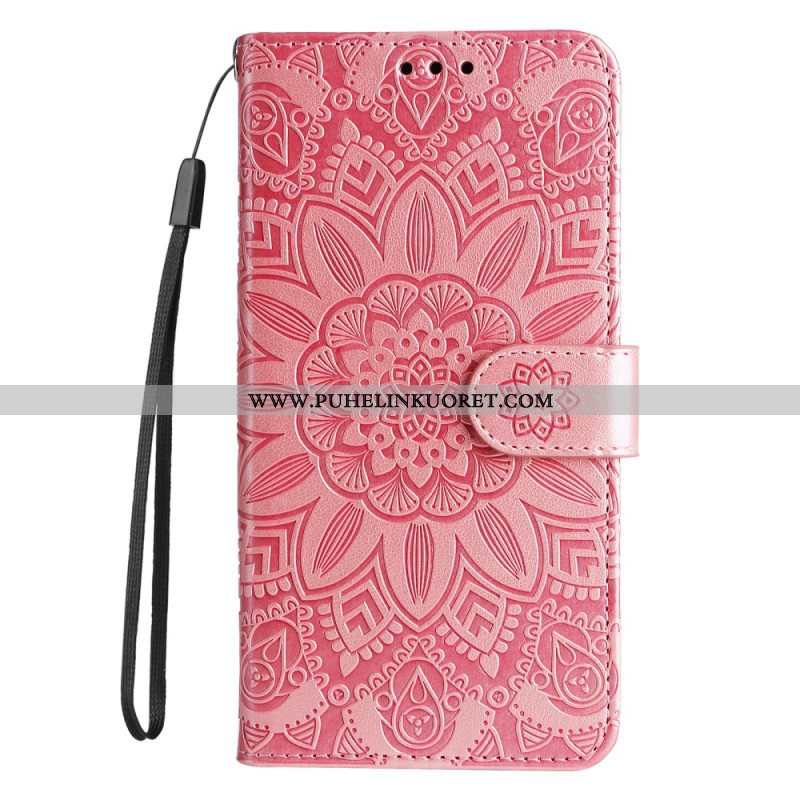 Kotelot Xiaomi Redmi Note 12 Pro Plus Suojaketju Kuori Mandala-koriste Hihnalla