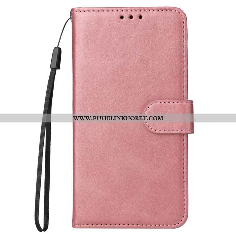 Flip Case Xiaomi Redmi Note 12 Pro Plus Suojaketju Kuori Tavallinen Hihnalla