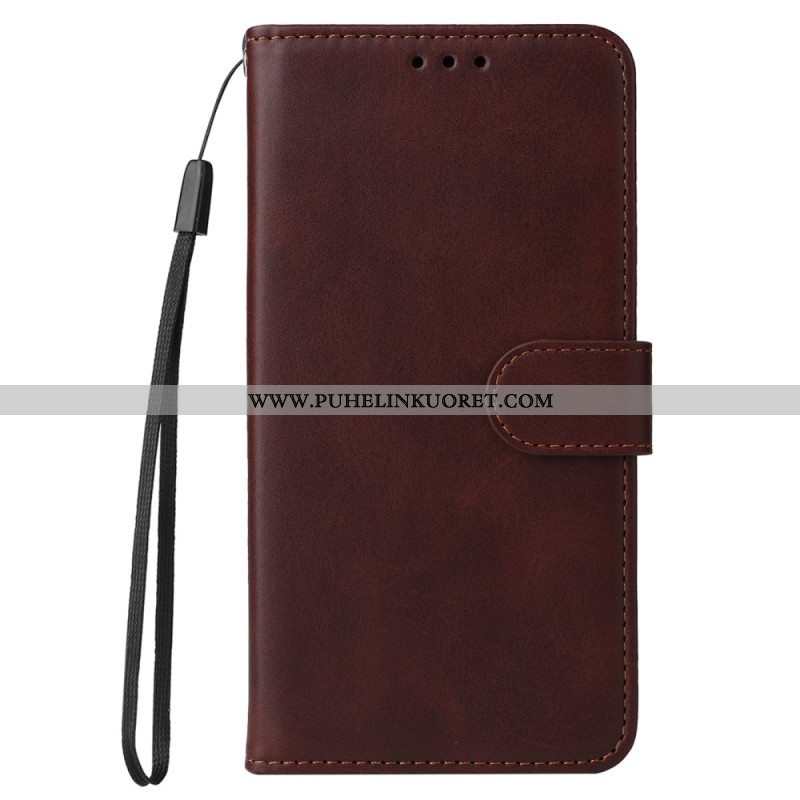 Flip Case Xiaomi Redmi Note 12 Pro Plus Suojaketju Kuori Tavallinen Hihnalla