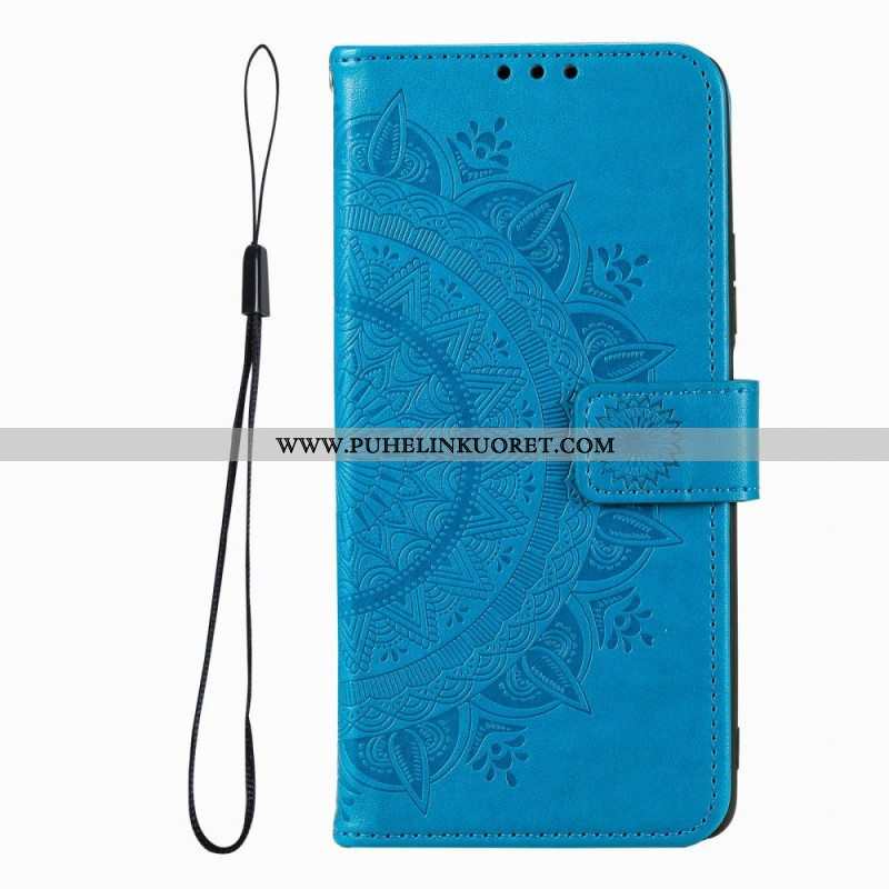 Kotelot Xiaomi Redmi Note 12 Pro Mandala-aurinko Kaulanauhalla