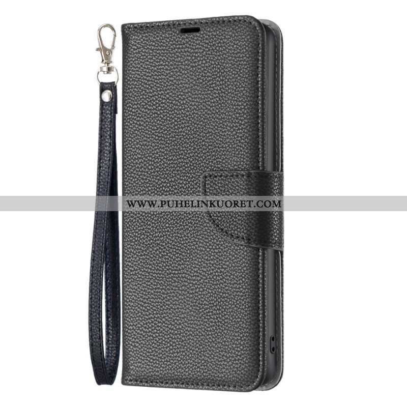 Flip Case Xiaomi Redmi Note 12 Pro Suojaketju Kuori Vino Hihnalukko