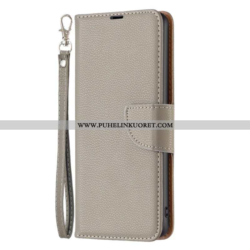 Flip Case Xiaomi Redmi Note 12 Pro Suojaketju Kuori Vino Hihnalukko