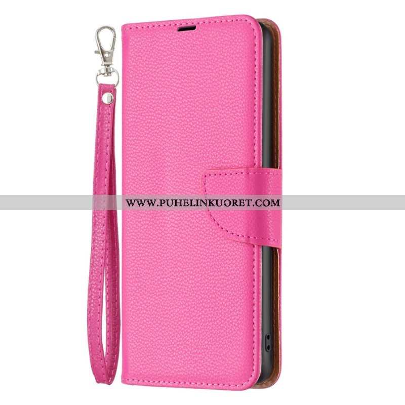 Flip Case Xiaomi Redmi Note 12 Pro Suojaketju Kuori Vino Hihnalukko