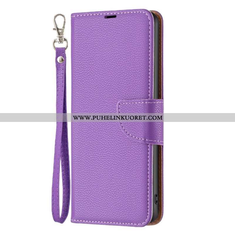 Flip Case Xiaomi Redmi Note 12 Pro Suojaketju Kuori Vino Hihnalukko