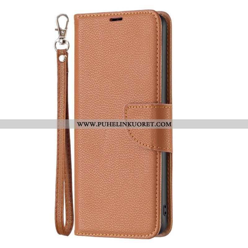 Flip Case Xiaomi Redmi Note 12 Pro Suojaketju Kuori Vino Hihnalukko