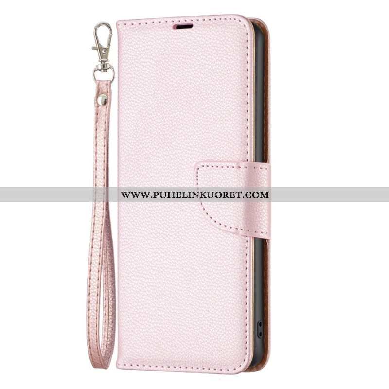 Flip Case Xiaomi Redmi Note 12 Pro Suojaketju Kuori Vino Hihnalukko