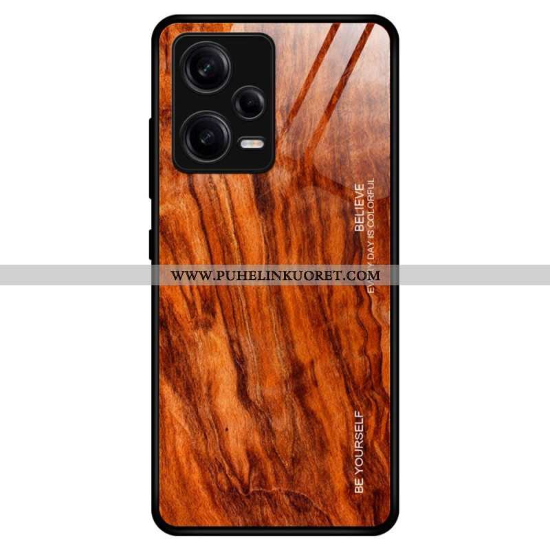 Kuori Xiaomi Redmi Note 12 Pro Wood Design Karkaistu Lasi