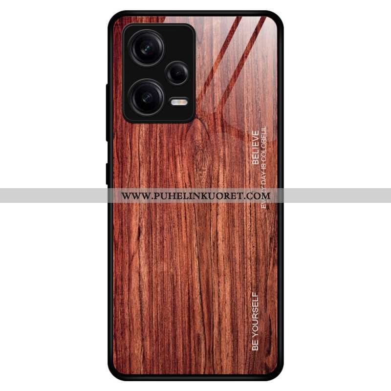 Kuori Xiaomi Redmi Note 12 Pro Wood Design Karkaistu Lasi