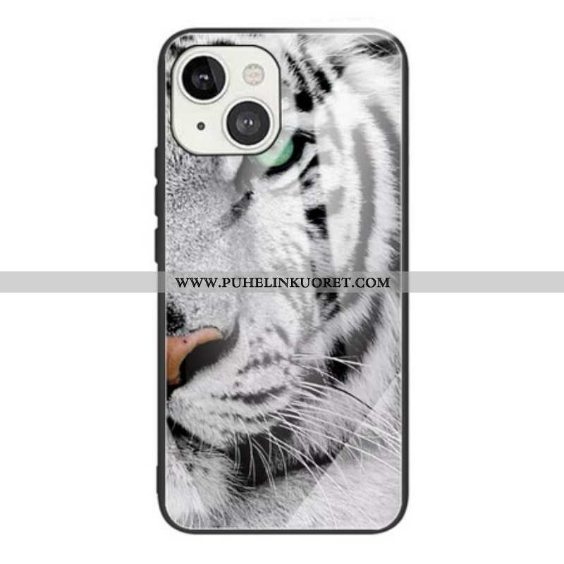 Kuori iPhone 13 Mini Tiger Karkaistu Lasi