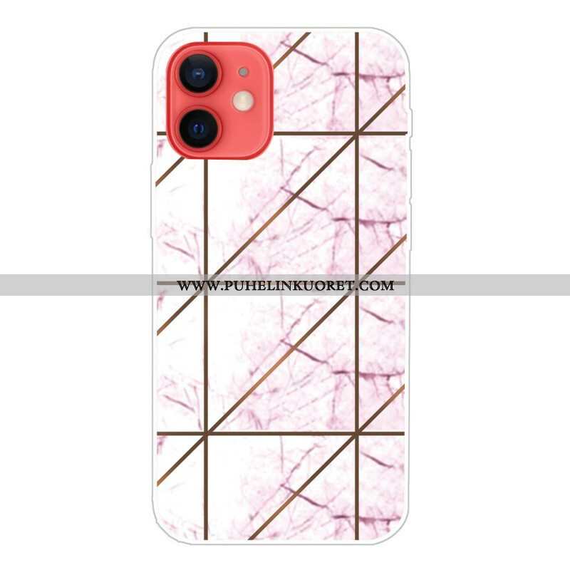 Kuori iPhone 13 Mini Decline Geometric Marble