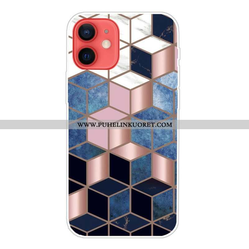 Kuori iPhone 13 Mini Decline Geometric Marble