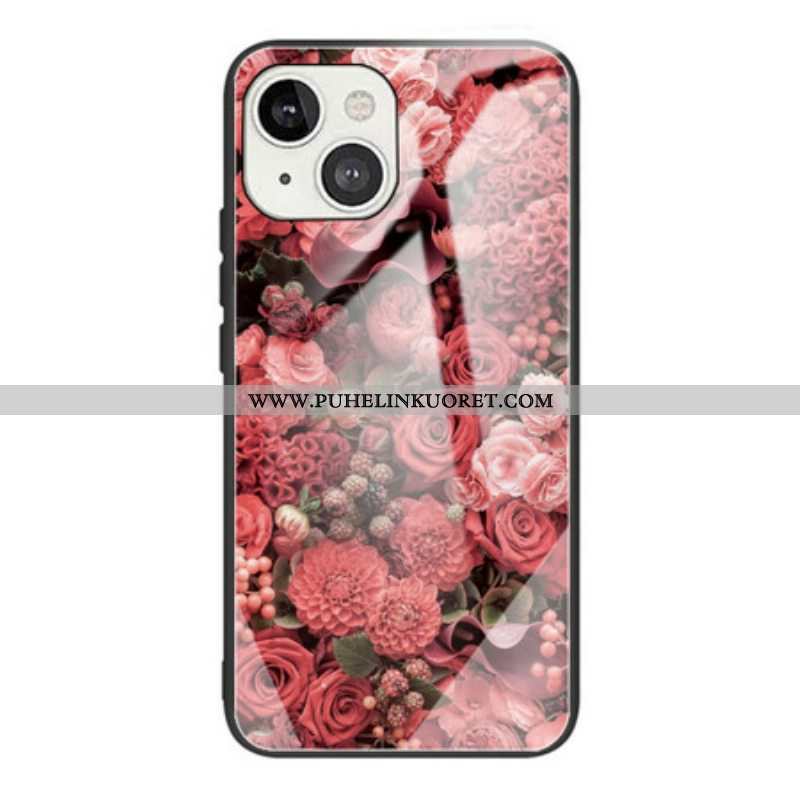 Kuori iPhone 13 Mini Rose Flowers Karkaistu Lasi