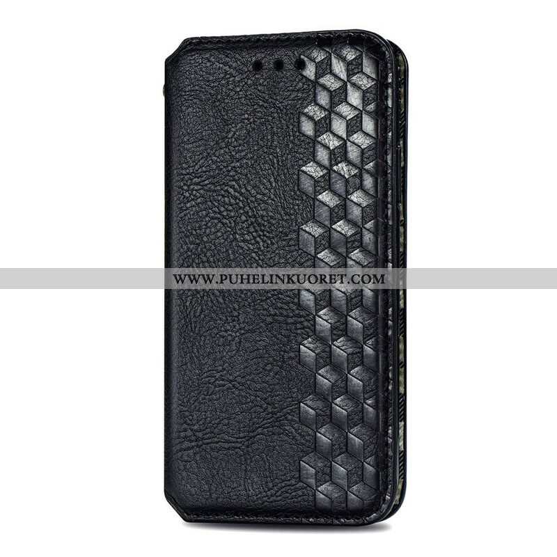 Puhelinkuoret iPhone 13 Mini Kotelot Flip Nahkaefekti Diamond Texture