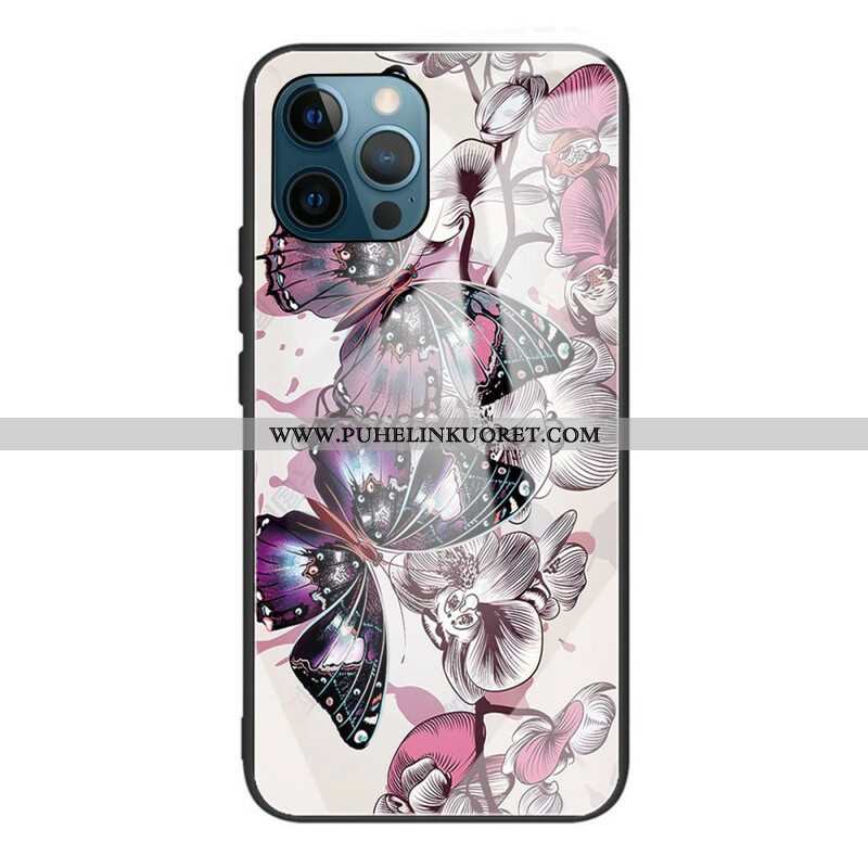 Kuori iPhone 13 Pro Max Butterflies Variation Karkaistu Lasi