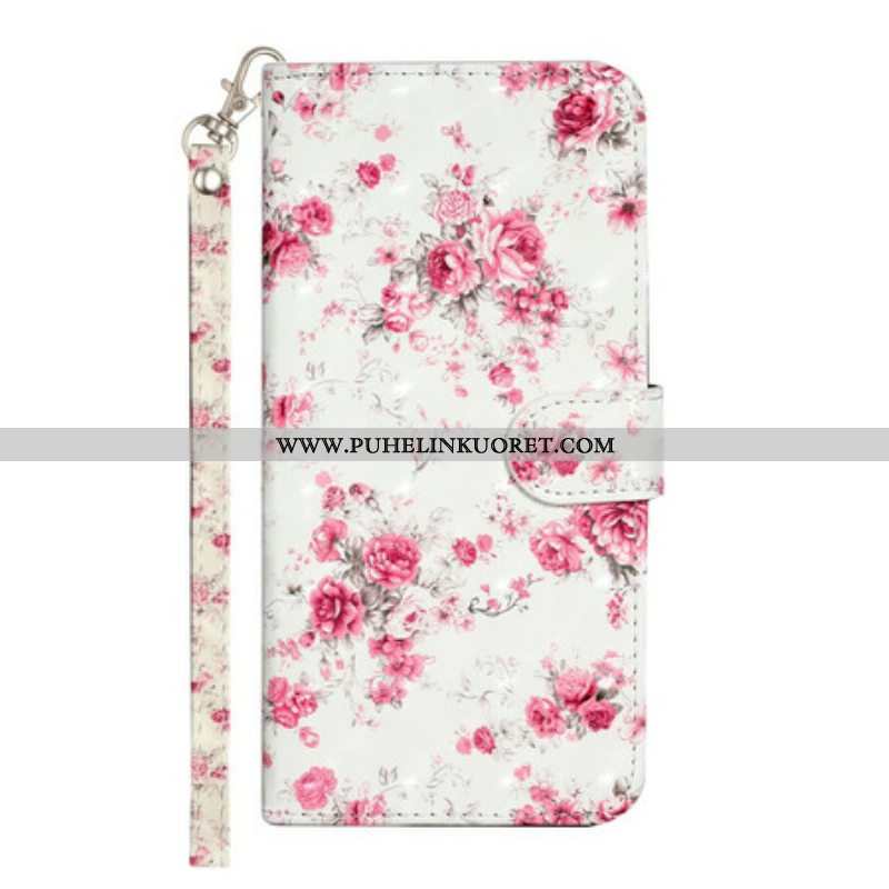 Kotelot iPhone 13 Pro Max Suojaketju Kuori Strap Light Spot Flowers