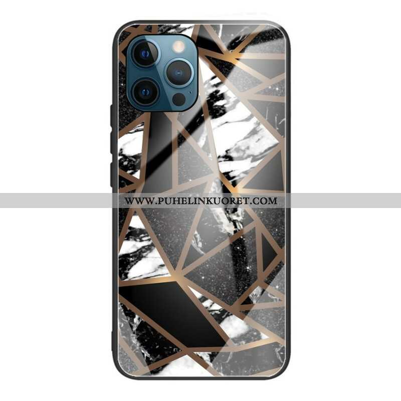 Case iPhone 13 Pro Geometria Marmori Karkaistu Lasi