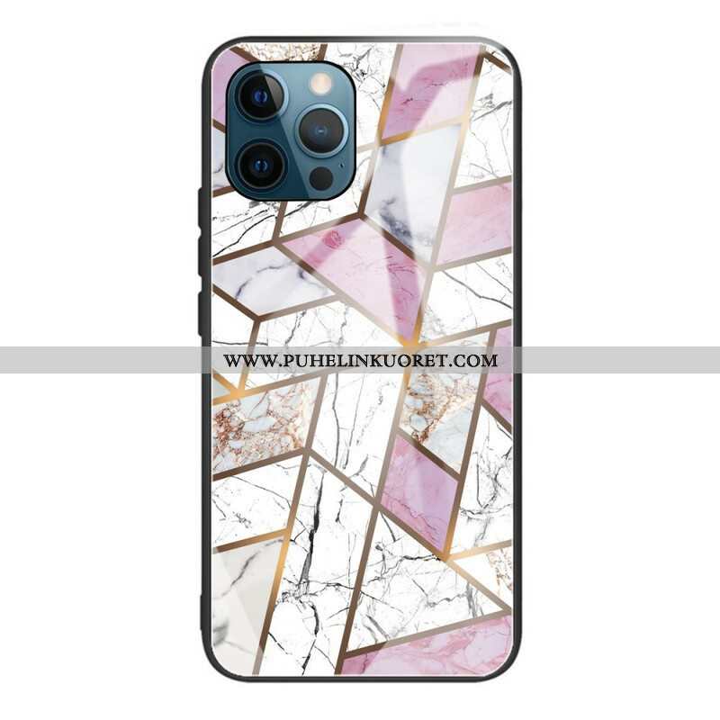 Case iPhone 13 Pro Geometria Marmori Karkaistu Lasi