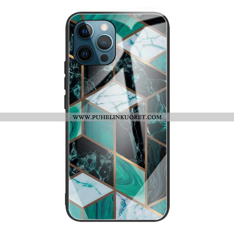 Case iPhone 13 Pro Geometria Marmori Karkaistu Lasi