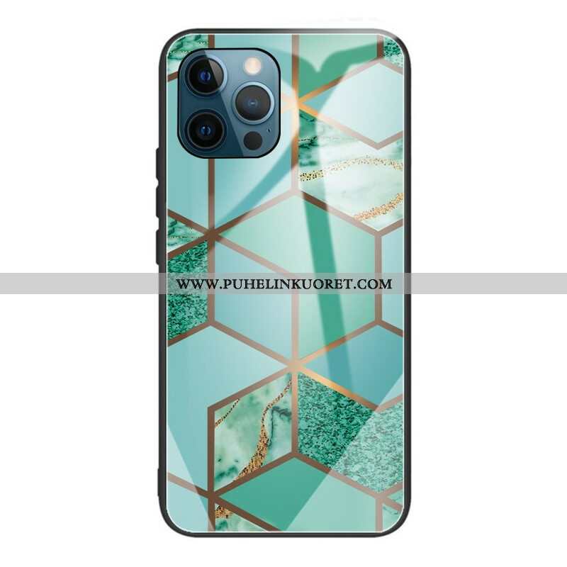 Case iPhone 13 Pro Geometria Marmori Karkaistu Lasi