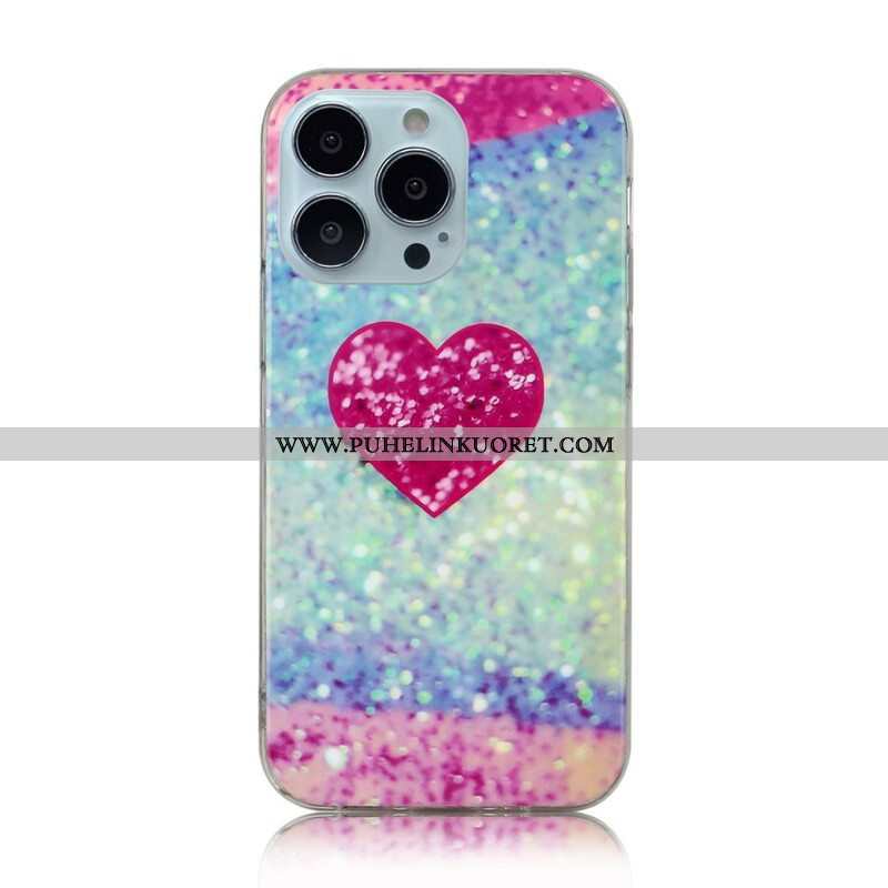 Kuori iPhone 13 Pro Glitter Marble