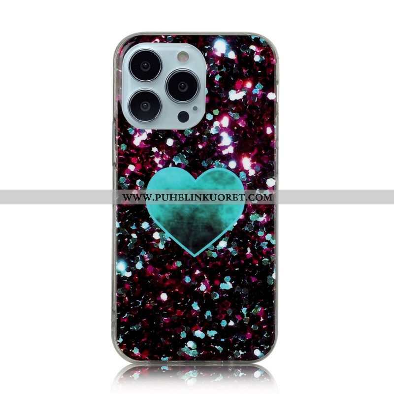 Kuori iPhone 13 Pro Glitter Marble