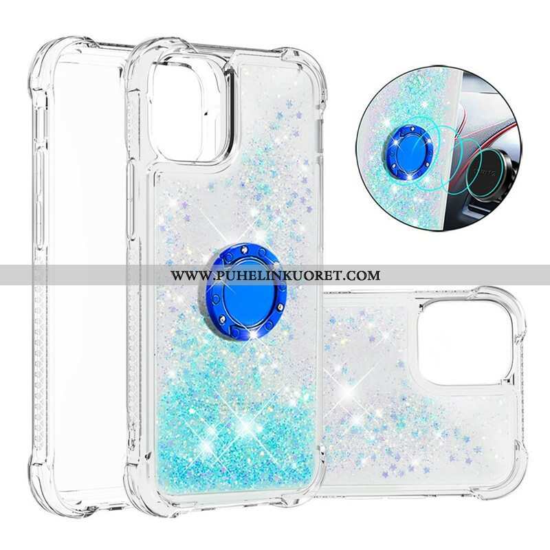 Case iPhone 13 Pro Paljetteja Rengastuella