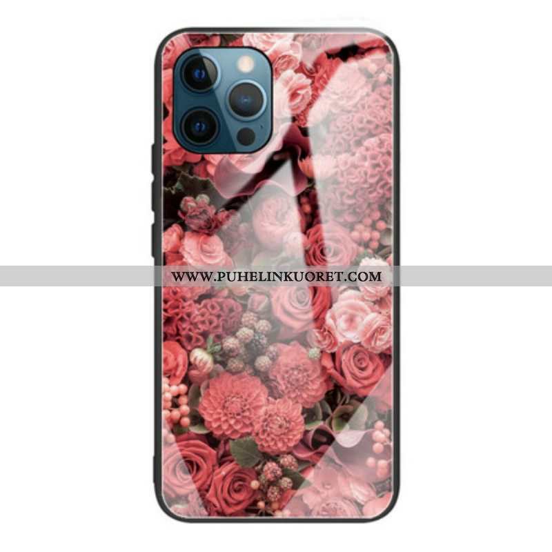 Case iPhone 13 Pro Rose Flowers Karkaistu Lasi