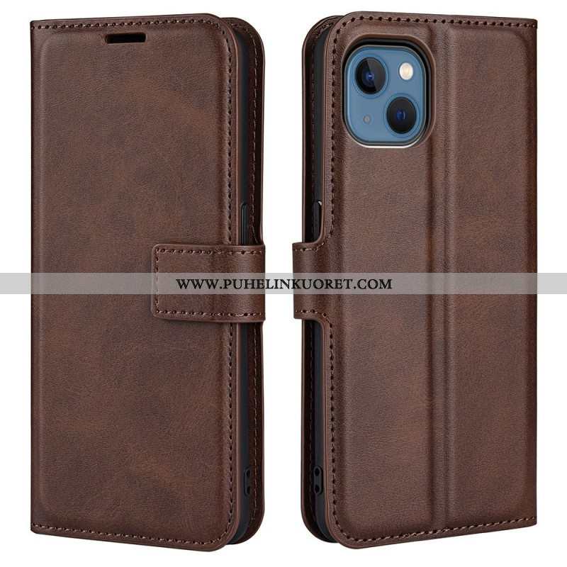 Nahkakotelo iPhone 14 Plus Ohut Extreme Leather -efekti