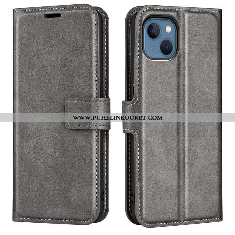 Nahkakotelo iPhone 14 Plus Ohut Extreme Leather -efekti